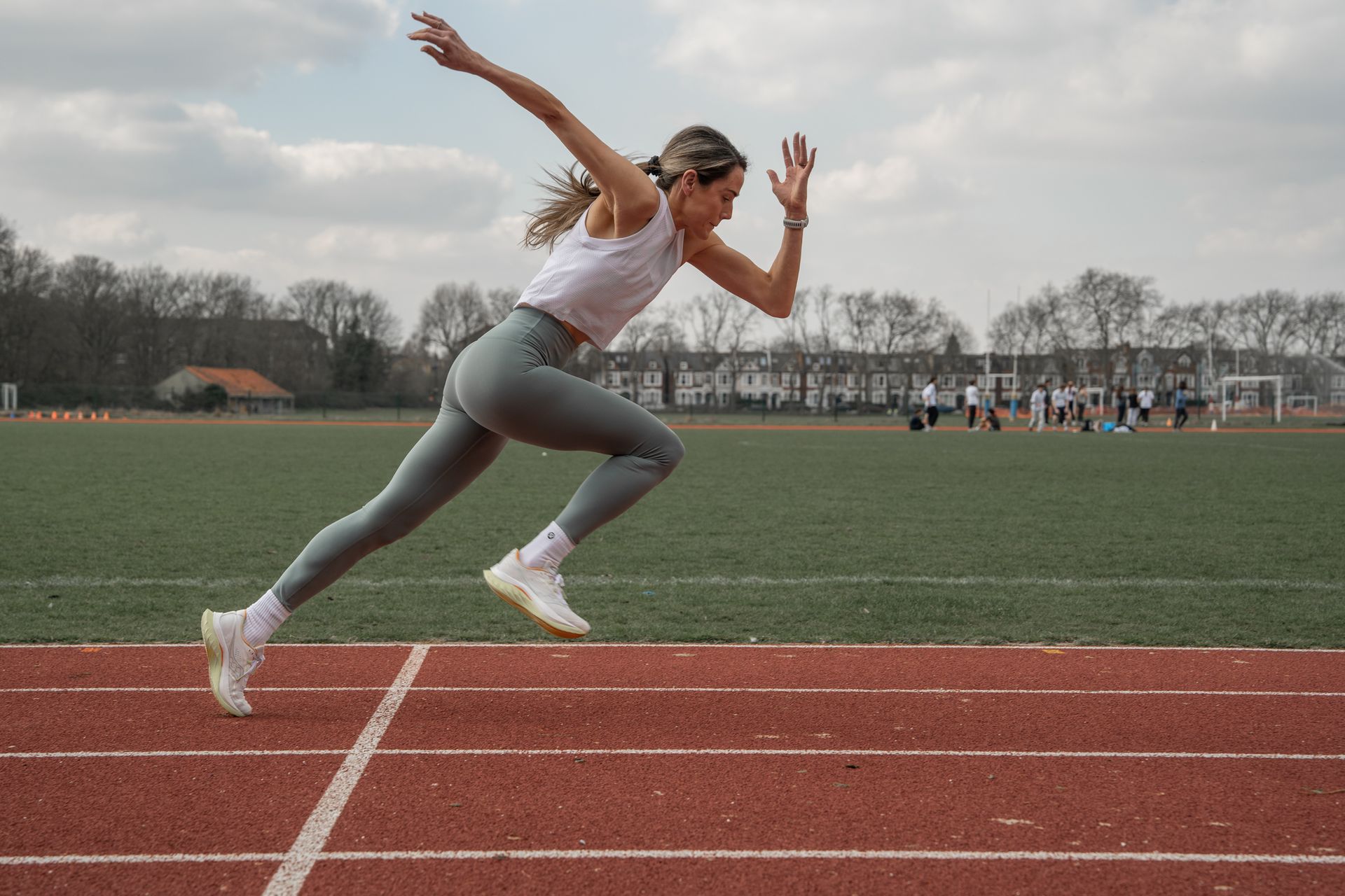 Jayne running